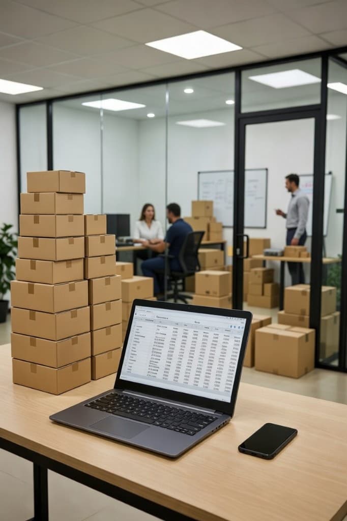 Equipe gerenciando pedidos de e-commerce